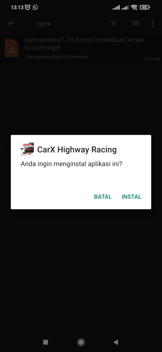 carx street mod apk