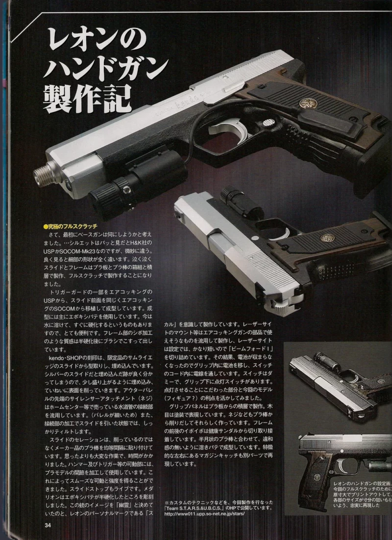 Capcom Arms Magazine Resident Evil 4 Leon Kennedy Silver Ghost