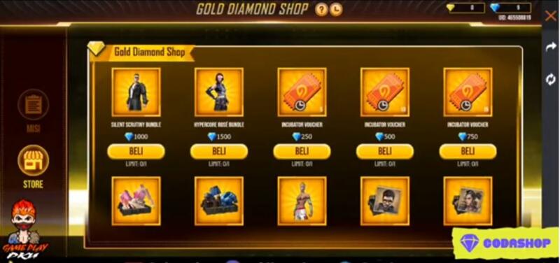 Event Gold Diamond Shop Ff Juli 2022