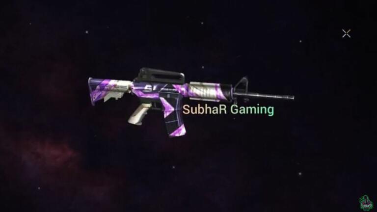 Gun Skin M4a1 Sterling Futurnetic Ff 1