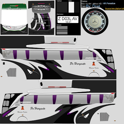 Livery Bussid Hd Po Haryanto Paradise