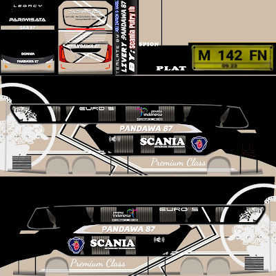 Livery Bussid Sdd Pandawa 87 Scania