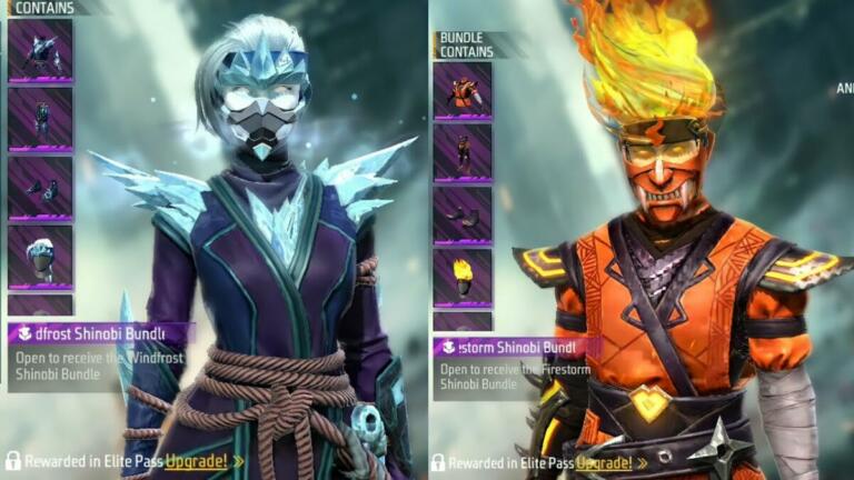 Bocoran Bundle Elite Pass FF Season 53, Terinspirasi Dari Scorpion dan Sub-Zero?