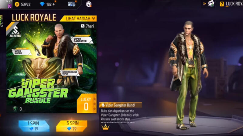 Cara Mendapatkan Bundle Viper Gangster Ff 1
