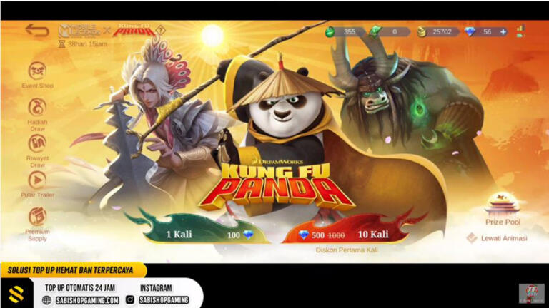 Inilah Tanggal Rilis Event Mobile Legends x Kungfu Panda Part 2!