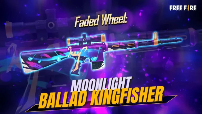 Cara Dapatkan Skin FF Senjata Kingfisher Moonlight Ballad | Garena