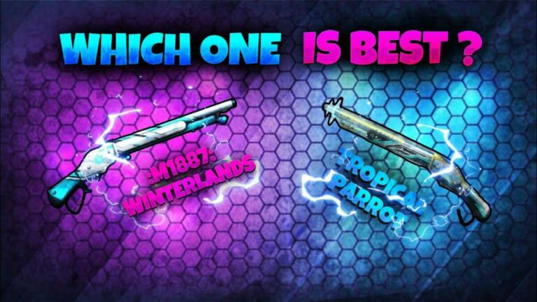 Perbedaan kekuatan dan cara efektif memakai skin FF Shotgun M1887 dan Tropical Parrot | GAURAV FF YouTube