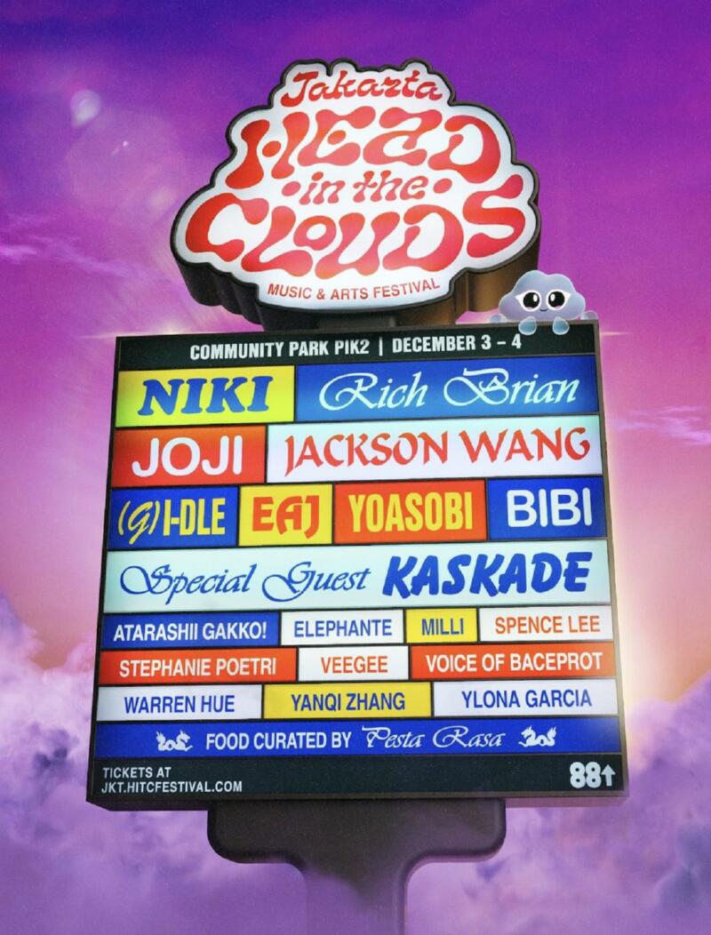 Line up Festival Head In The Clouds 2022 Jakarta | Suara.com