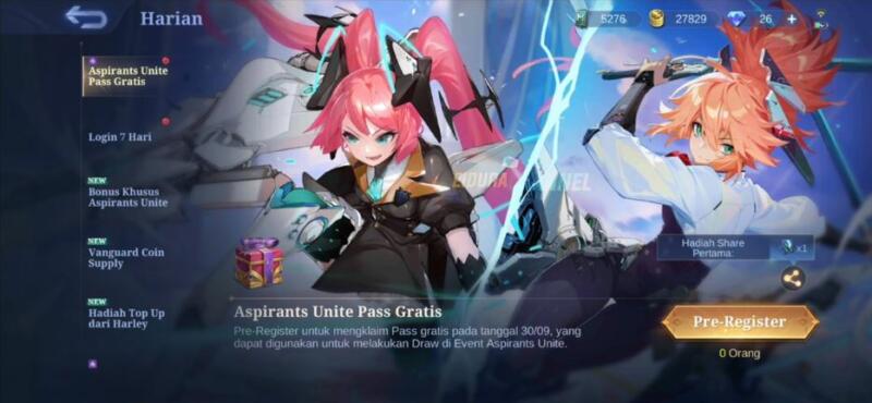 Skin The Aspirants Mobile Legends Gratis 1