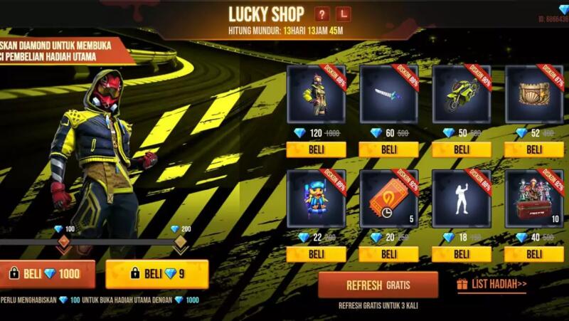 Event FF Lucky Shop September 2022, Apa Saja Hadiahnya? | SPIN Esports Garena