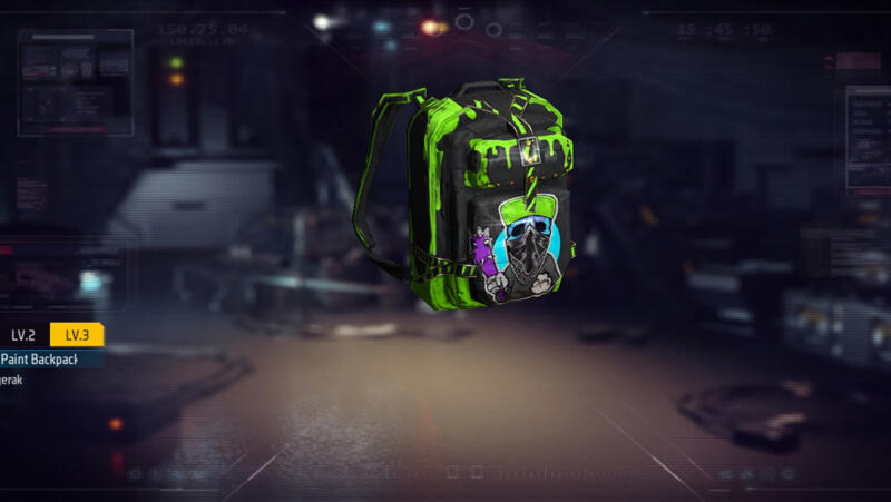 Backpack Green Paint Ff 1