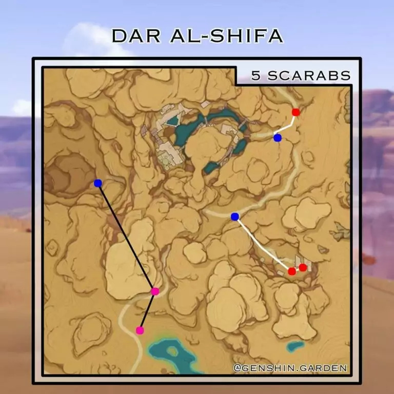 Lokasi Scarab Genshin Impact 1