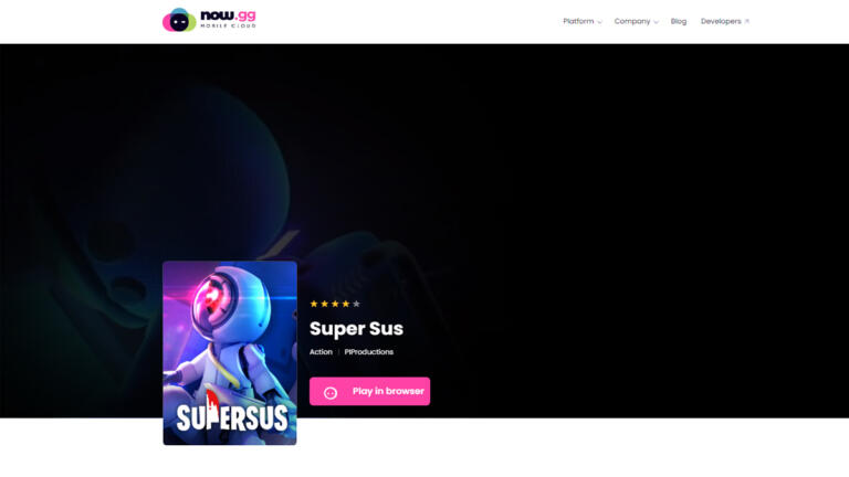 Now GG Super Sus, Cara Mudah Mainkan Super Sus di Browser!