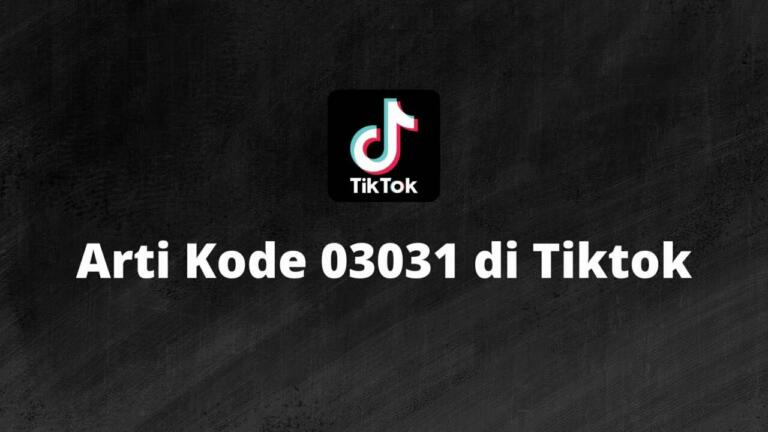 Arti bahasa gaul kode 03031 | Sanepo