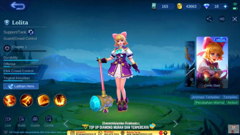 Cara Mendapatkan Skin Lolita Genki Slam Secara Gratis 10 Cara Mendapatkan Skin Lolita Genki Slam Secara Gratis