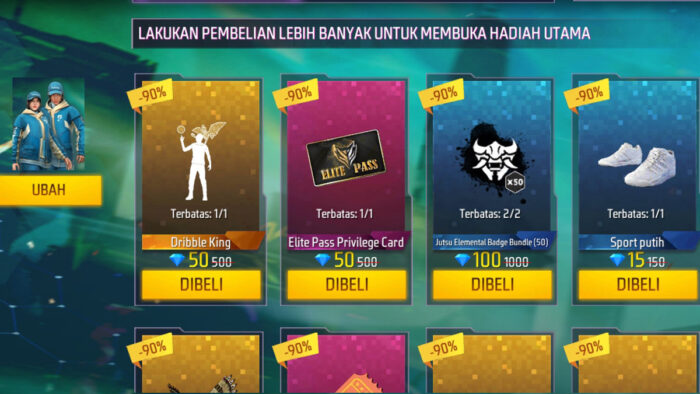 Tiket Diskon Elite Pass Mystery Shop Ff Oktober 2022