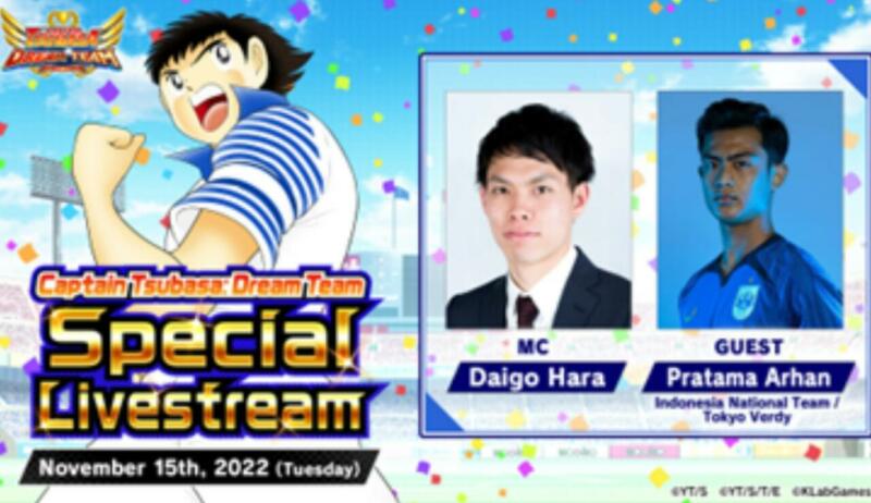 Livestream Captain Tsubasa Dream Team Pratama Arhan