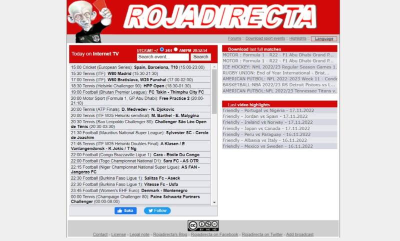 Situs Streaming Piala Dunia 2022- Rojadirecta.tv 