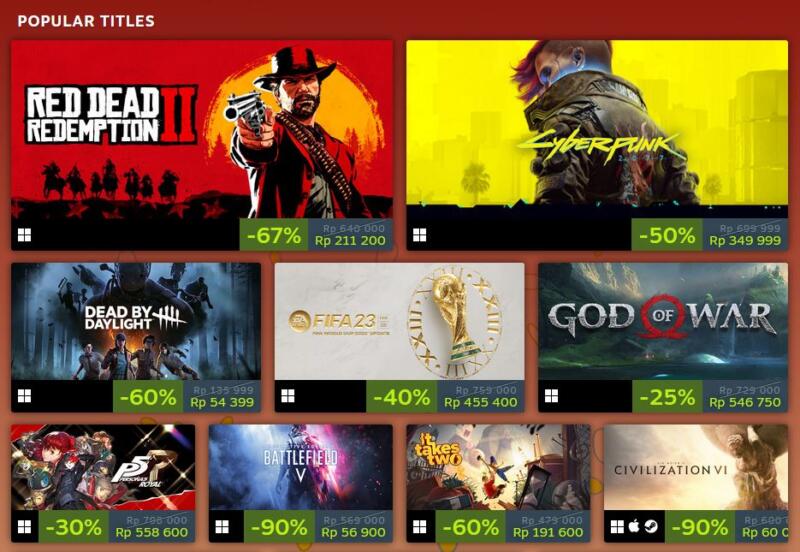 Daftar Game Diskon Steam Autumn Sale 2022