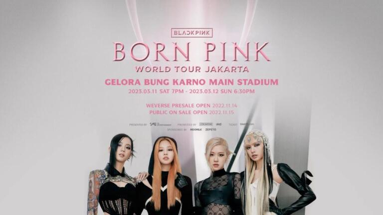 Poster resmi konser BLACKPINK di Jakarta 2023 | Tiket.com