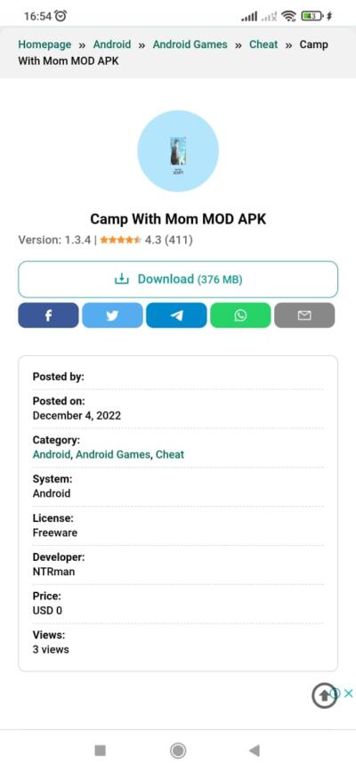 Download Camp With Mom Mod Apk V1 3 4 No Sensor Terbaru 2023