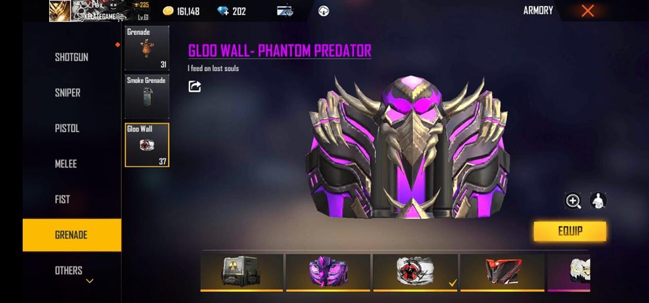 Cara Mendapatkan Gloo Wall Phantom Predator event FF terbaru