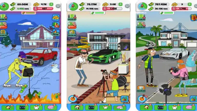lamar idle vlogger mod apk 2