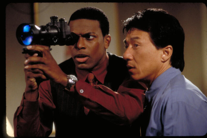Jackie Chan (kanan) bersama Chris Tucker (kiri) saat membintangi Rush Hour 2 | New Line Cinema