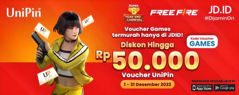 Promo Voucher UniPin untuk Top-Up Diamond FF | UniPin