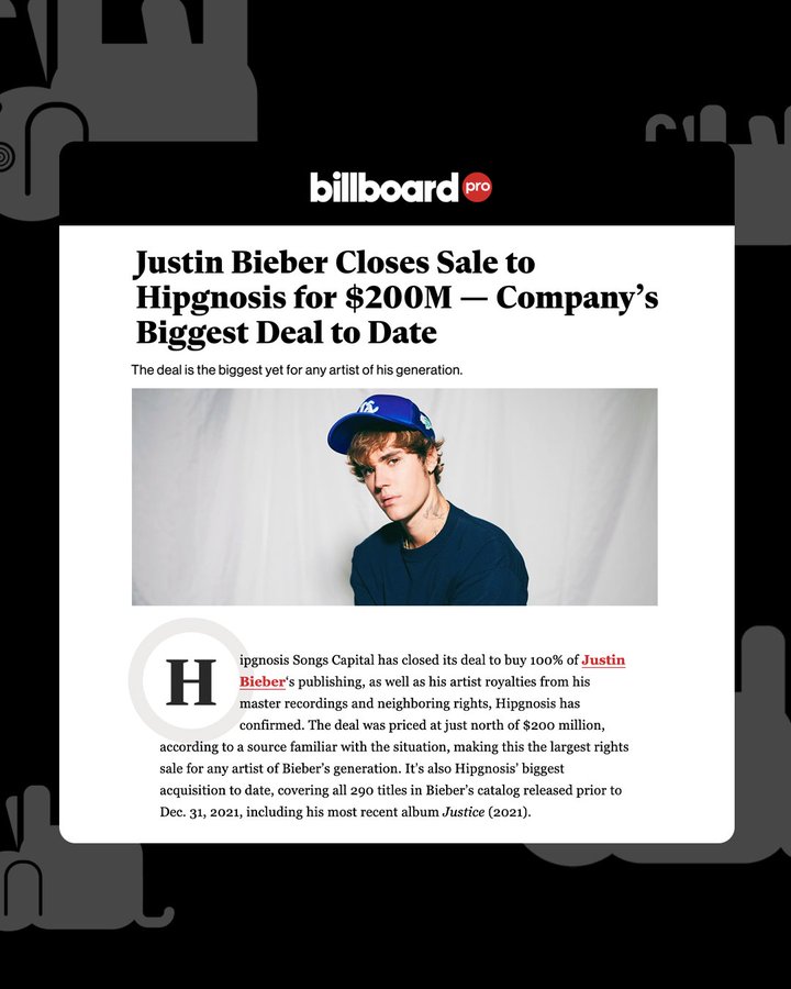 Justin Bieber Hipgnosis Songs Capital |