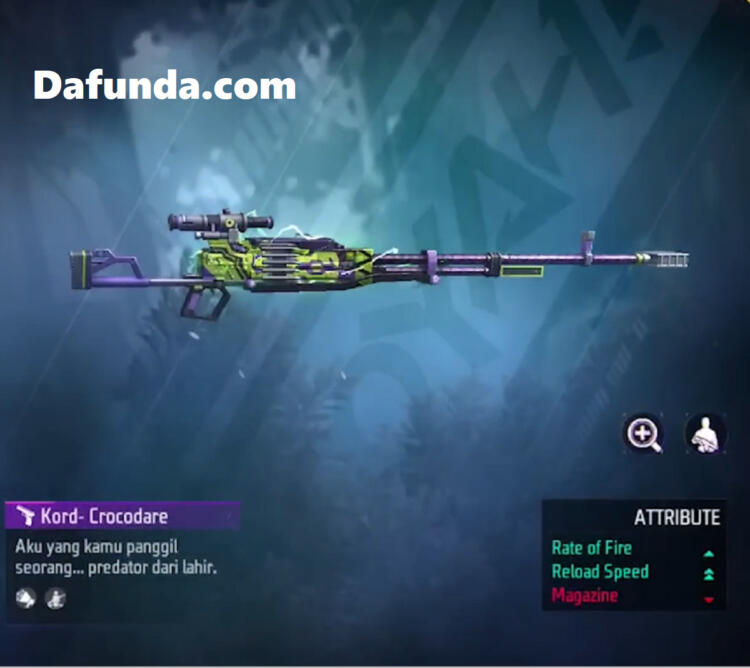 Kord Crocodare, skin FF terbaru yang hadir di Booyah Pass Season 2 | Garena