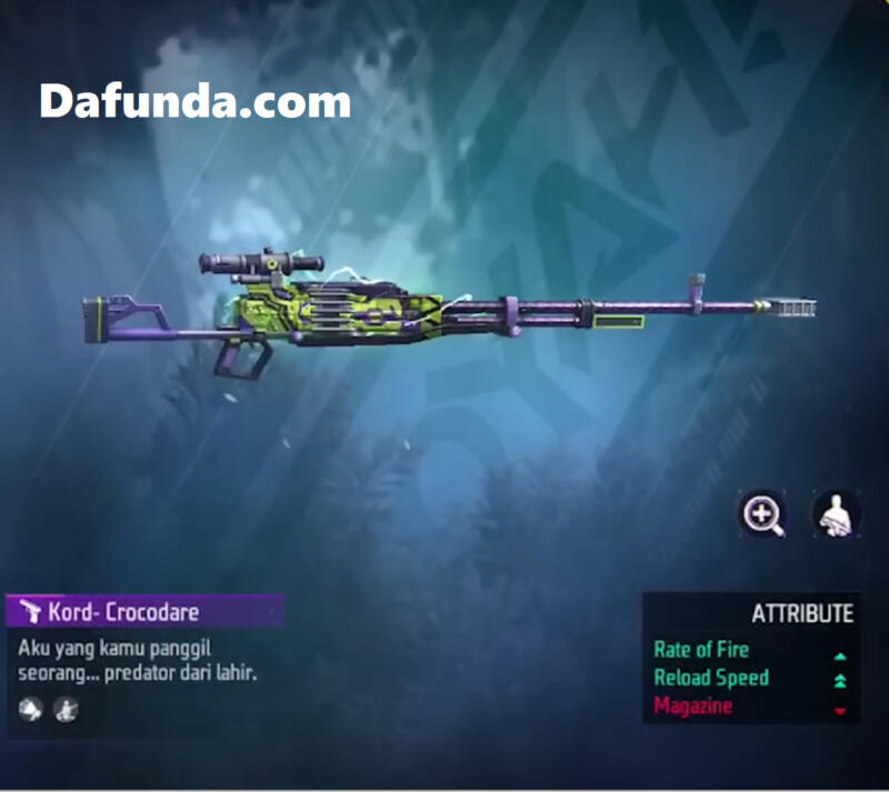 Kord Crocodare, skin FF terbaru yang hadir di Booyah Pass Season 2 | Garena