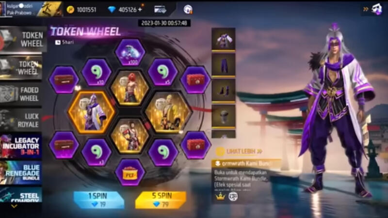 event token wheel ff 1