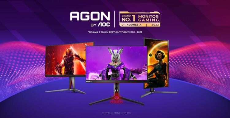 AGON AOC Dinobatkan Sebagai Brand Monitor Gaming Teratas di Indonesia 1 AGON AOC Dinobatkan Sebagai Brand Monitor Gaming Teratas di Indonesia