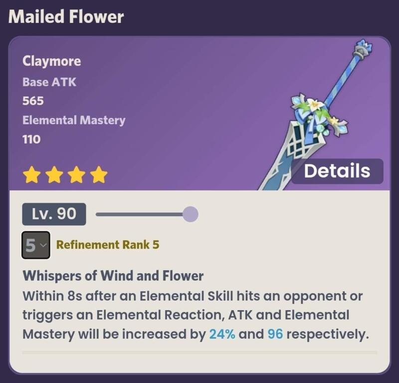 Mailed Flower