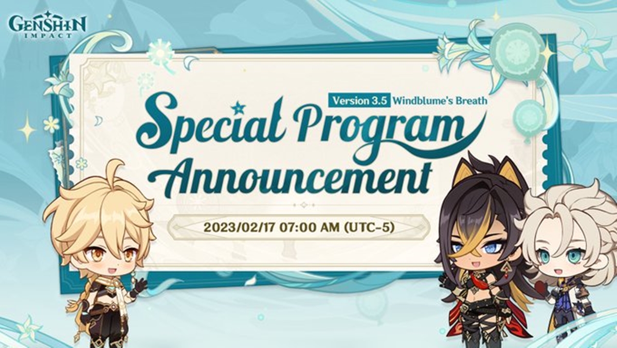 Catat! Ini Dia Jadwal Livestreaming Genshin Impact v3.5 1 Spesial Program Genshin Impact v3.5