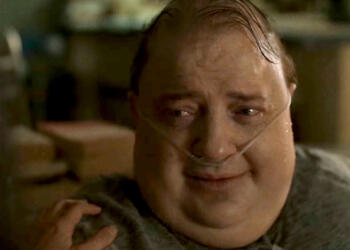 Brendan Fraser sebagai Charlie di film The Whale (2022) | Entertainment Weekly
