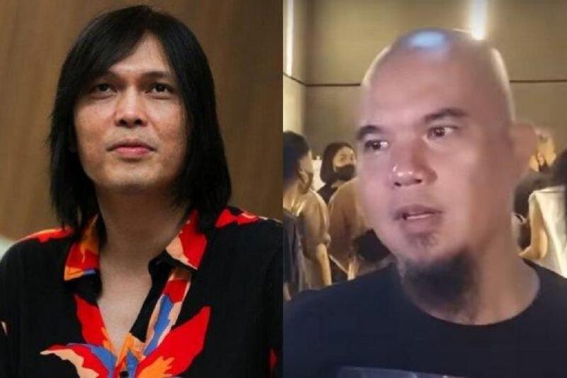 Kisruh Once Mekel (kiri) yang tidak membayar royalti lagu Dewa 19 yang dimiliki Ahmad Dhani (kanan) | Grid.ID