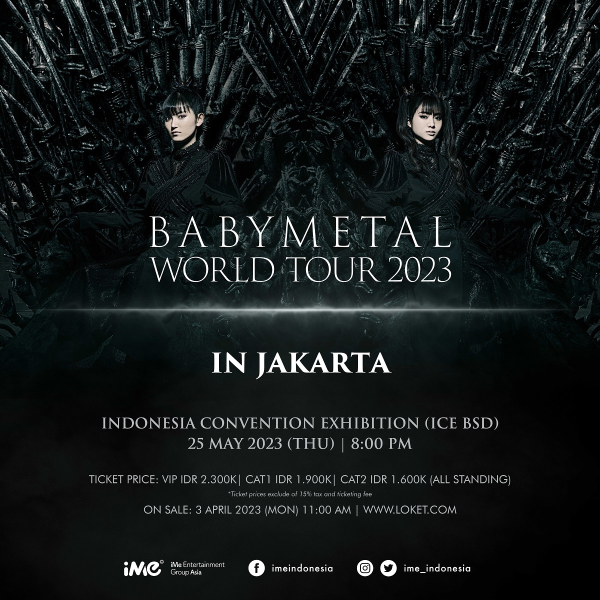 Daftar Tiket Konser BABYMETAL Di Jakarta 2023 5 Daftar Tiket Konser BABYMETAL Di Jakarta 2023