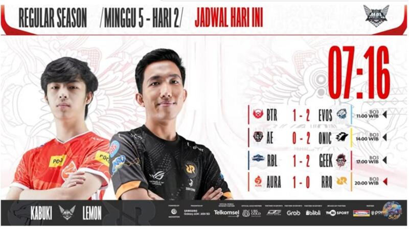 Match Rrq Vs Aura Di Minggu Kelima Mpl Id S11 Ditunda