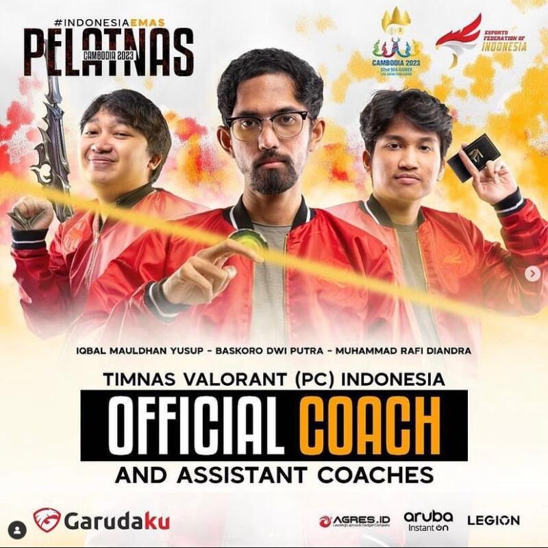 Official Coach Valorant Sea Games 2023 Kamboja
