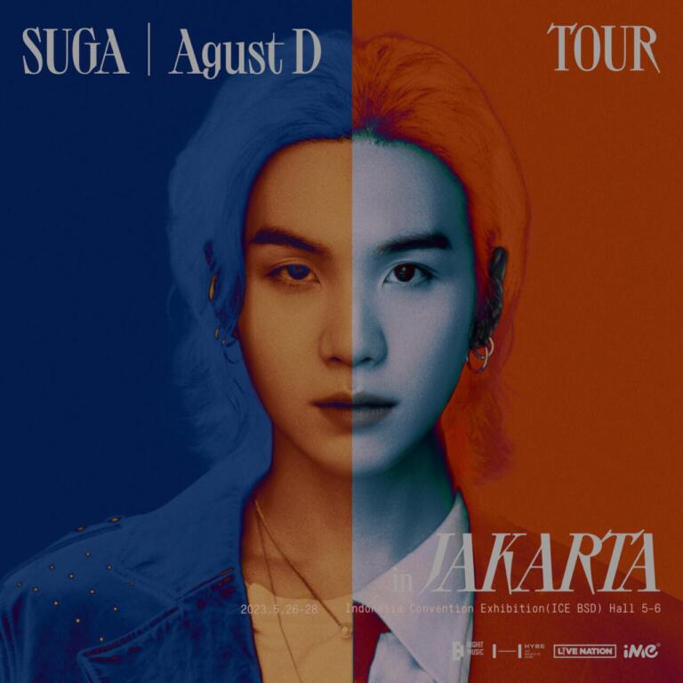Poster resmi konser Suga BTS di Jakarta