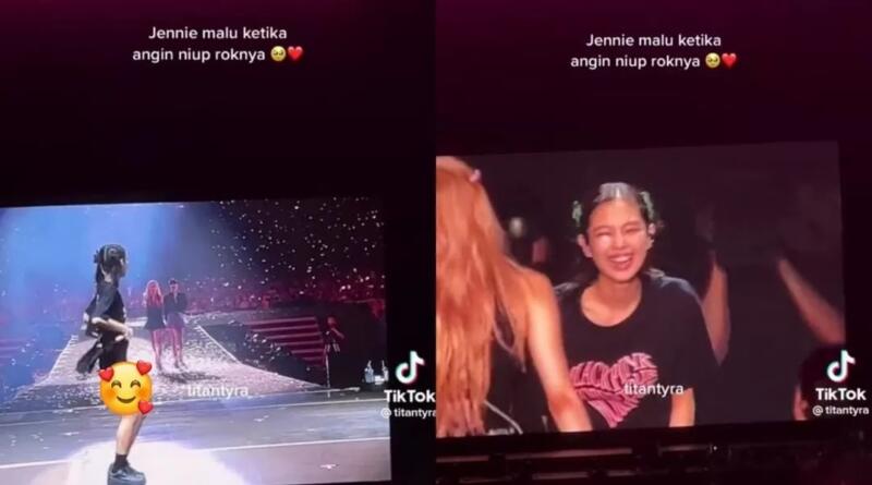 Rok-jennie-tertiup-angin | insiden konser Blackpink Jakarta 2023