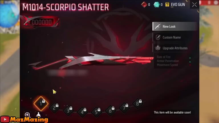Bocoran Evo Gun M1014 Scorpio Shatter Ff 1