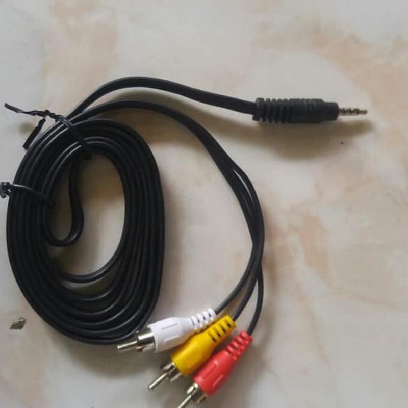 Contoh kabel AV atau RCA