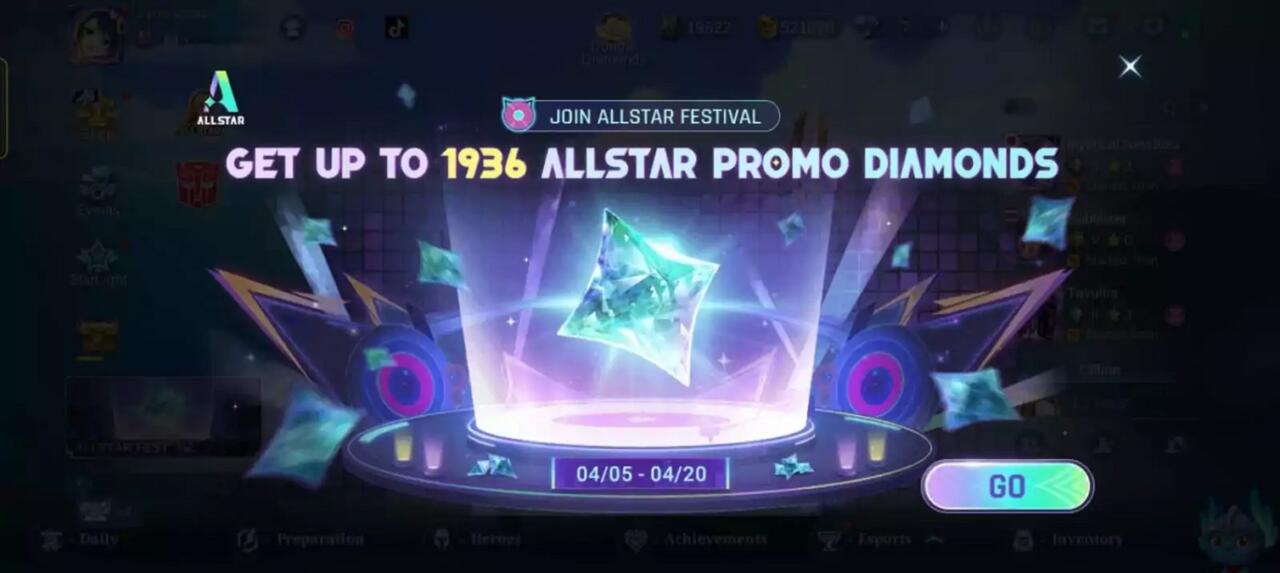 Cara Mendapatkan Promo 1936 Diamond Pada Event MLBB ALLSTAR 11 Cara Mendapatkan Promo 1936 Diamond Pada Event MLBB ALLSTAR