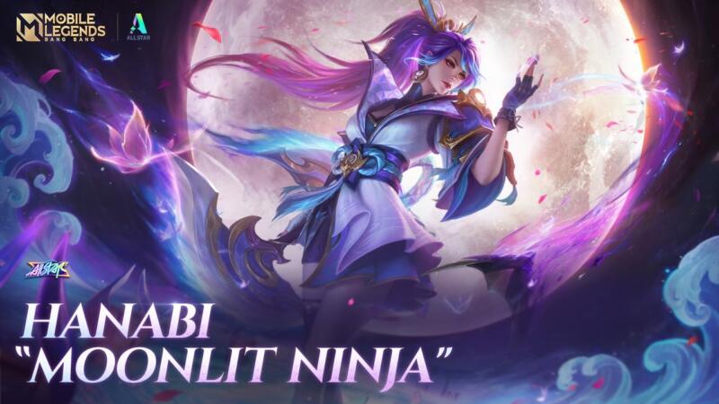 Skin Moonlit Ninja Hanabi Mobile Legends | Moonton