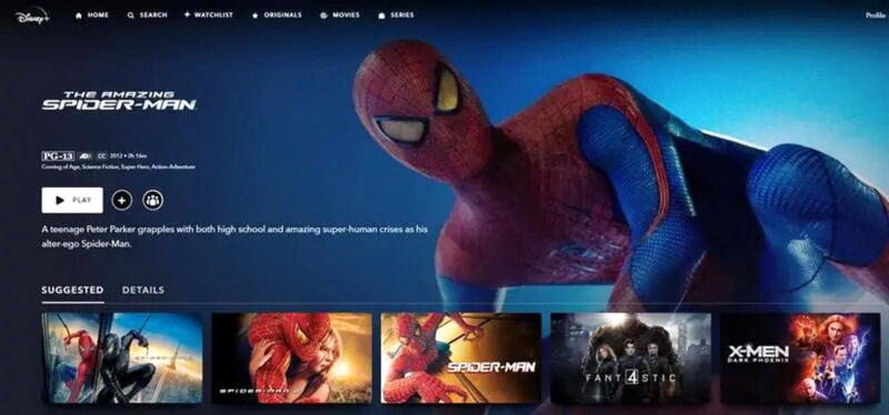 Spider-Man Disney Plus