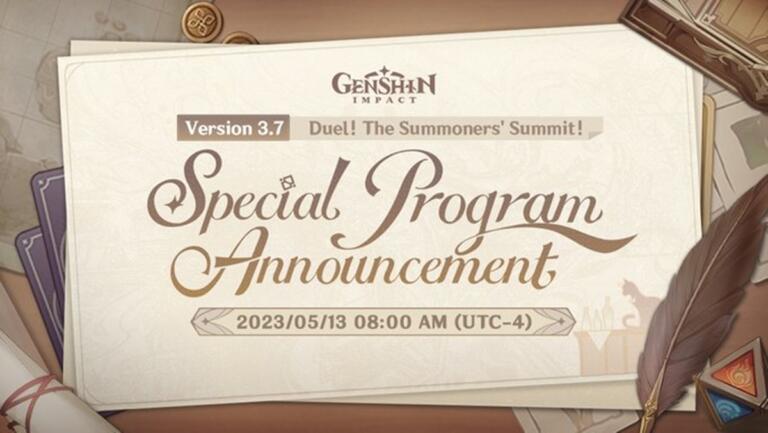 Jadwal Livestreaming Genshin Impact v3.7