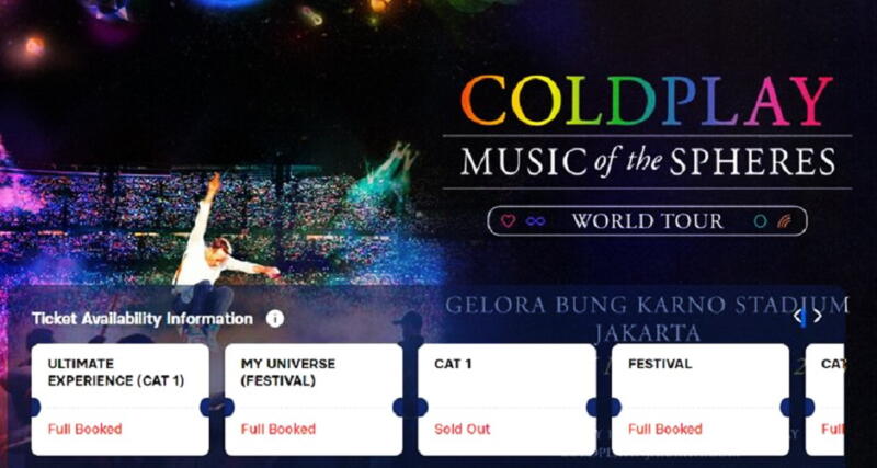 penipuan tiket coldplay
